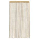 vidaXL Rideau en fils 2 Pièces 100 x 250 cm Beige