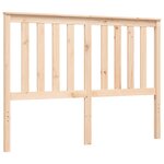 vidaXL Cadre de lit avec tête de lit 120x200 cm bois massif