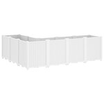 vidaXL Jardinière blanc 160x120x53 cm polypropylène