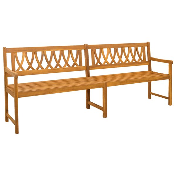 vidaXL Banc extérieur Naturel 220 x 55 5 x 90 cm Bois d'Acacia Massif