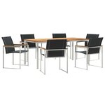 vidaXL Ensemble de salle à manger pour jardin 7 Pièces