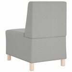 vidaXL Unité de Sofa Modulaire Sans Accoudoirs 3 Pièces Gris nuage