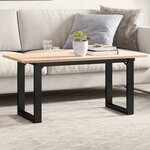 vidaXL Pieds de table basse cadre en O 80x40x43 cm fonte