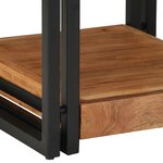 vidaXL Table de Nuit 40x40x50 cm en Bois d'Acacia Massif