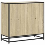 vidaXL Bibliothèque chêne sonoma 80 5x35x76 cm bois d'ingénierie