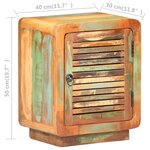 vidaXL Table de chevet 40 x 30 x 50 cm Bois de récupération massif
