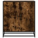 vidaXL Buffet chêne fumé 68x35x76 cm bois d'ingénierie et métal