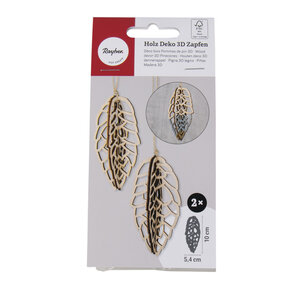 Déco bois Pommes de pin D FSC Mix Credit - Nature