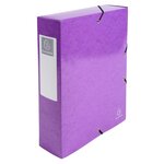 Boîte de classement idérama en carte pelliculée 7/10e - dos 8 cm - couleurs assorties - lot de 6 - exacompta
