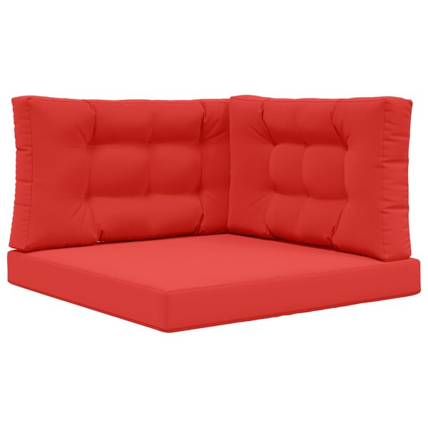 vidaXL Coussin de canapé d'extérieur Polyester Rouge 80 x 80 cm