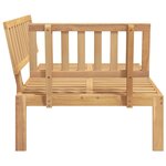 vidaXL Canapé d'angle palette de jardin bois massif d'acacia