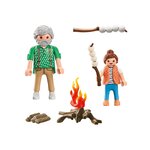 PLAYMOBIL 71513 - my Life Grand-père avec petite fille et feu de camp