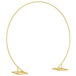 vidaXL Arche de mariage Doré 220 x 45 x 200 cm Acier