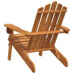 vidaXL Chaise de jardin Adirondack Bois d'acacia massif