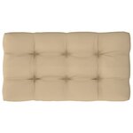 vidaXL Canapé central palette de jardin Blanc Bois de pin imprégné