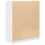 vidaXL Buffet blanc 80x35x99 cm bois d’ingénierie