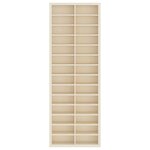 vidaXL Étui d'affichage Marron 21 x 4 5 x 59 cm Bois d'ingénierie