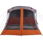 vidaXL Tente de camping avec porche 4 personnes orange imperméable