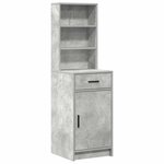 vidaXL Ensemble de Coiffeuse 3 Pièces Gris béton 78.5 x 41 x 135 cm