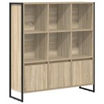 vidaXL Bibliothèque 2 Pièces Sonoma 99 5 x 30 x 108 cm Bois d'ingénierie