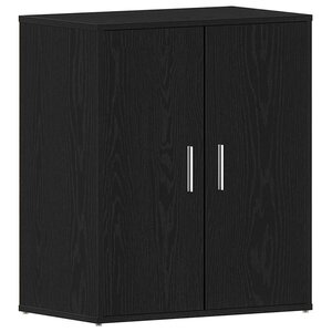 vidaXL Cabinet à chaussures avec étagère Chêne noir 60 x 35 x 70 cm