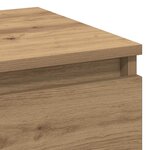 vidaXL Cabinet de chevet avec tiroir Chêne artisanal 45 x 35 x 44 cm