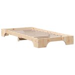 vidaXL Cadre de Lit 90x200 cm en Bois de Pin Massif