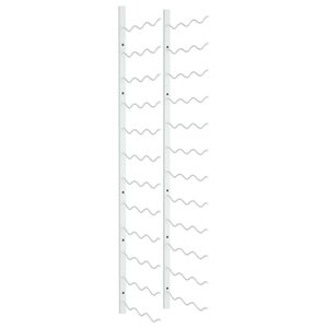 vidaXL Casier à vin mural pour 36 bouteilles Blanc Fer