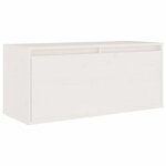 vidaXL Meubles TV 8 Pièces Blanc Bois massif de pin