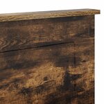 vidaXL Tête de lit Chêne fumé 140 cm Bois d'ingénierie