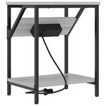 vidaXL Cabinet de chevet 2 Pièces Gris Sonoma 38 x 30 x 48 cm