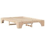 vidaXL Cadre de lit Naturel 150 x 200 cm Pin massif