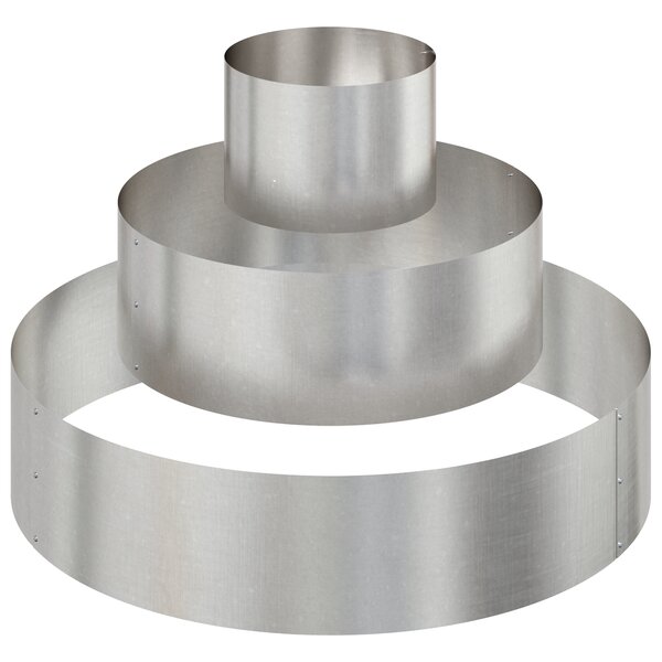 vidaXL Pot en métal Acier inoxydable Grand Résistant Cylindrique