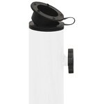 vidaXL Socle de parasol Blanc 40x40x32 cm Fonte