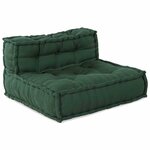 vidaXL Unité de canapé modulaire 4 Pièces Vert Tissu