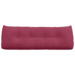vidaXL Coussin de Dos Bordeaux 140 x 24 x 50 cm Velours