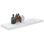 vidaXL Étagère murale flottante Blanc brillant 80x23 5x3 8 cm MDF