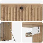 vidaXL Meuble TV mural 98 x 31 x 30 cm Chêne artisanal