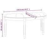 vidaXL Banc Gris foncé 110 5x45x49 cm Velours