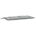 vidaXL Coussin de banc de jardin gris clair mélangé 100x50x7 cm tissu