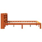 vidaXL Cadre de lit sans matelas cire marron 120x200cm bois pin massif