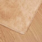 vidaXL Tapis en Fourrure Synthétique de Lapin Taupe 140 x 200 cm