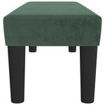 vidaXL   banc   Vert foncé 100 x 30 x 30 cm Velours
