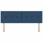 vidaXL Tête de lit LED avec bandes LED Bleu 160 cm tissu