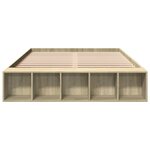 vidaXL Cadre de lit sans matelas chêne sonoma 140x200 cm