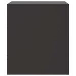 vidaXL Tables de chevet 2 Pièces noir 34 5x39x44 cm acier