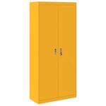 vidaXL Armoire de rangement 2 Pièces Jaune moutarde 90 x 40 x 200 cm