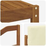 vidaXL Ensemble de canapés d'extérieur 7 pc Naturel et Crème