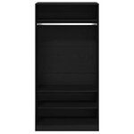 vidaXL Armoire Chêne noir 100 x 50 x 200 cm Bois d'ingénierie