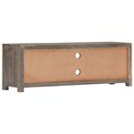 vidaXL Meuble TV Gris 120 x 30 x 40 cm Bois massif de manguier
